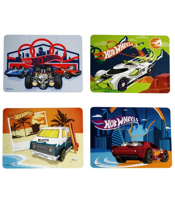 ПЪЗЕЛ HOT WHEELS 4 В 1 - ПЪЗЕЛИ И КУБЧЕТА