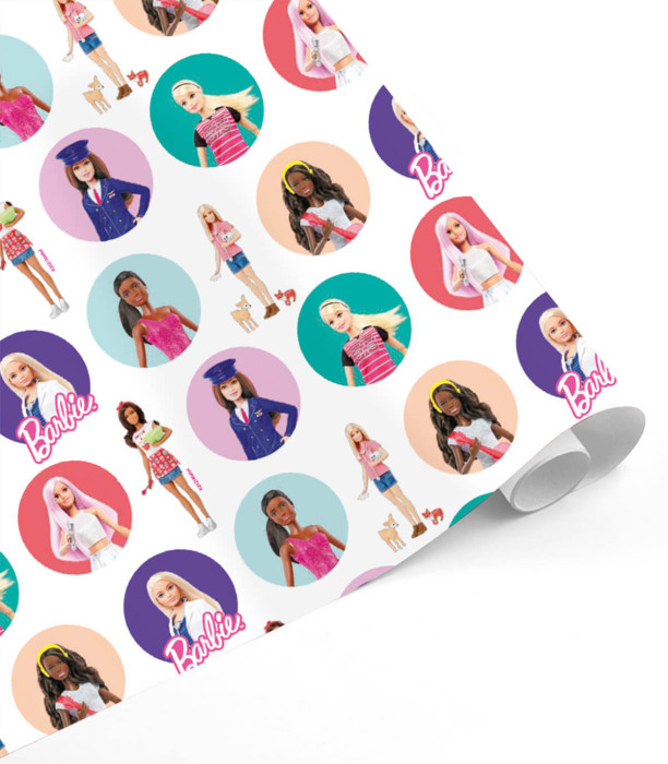ОПАКОВЪЧНА ХАРТИЯ BARBIE 70 Х 200 - ОПАКОВКИ И БАТЕРИИ