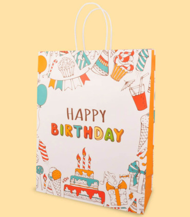 ПОДАРЪЧНА ЧАНТА HAPPY BIRTHDAY - ОПАКОВКИ И БАТЕРИИ