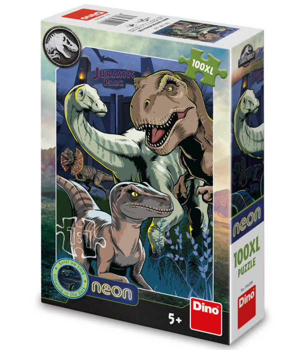 ДЕТСКИ ПЪЗЕЛ JURASSIC WORLD 100 XL ЧАСТИ НЕОН - ПЪЗЕЛИ И КУБЧЕТА