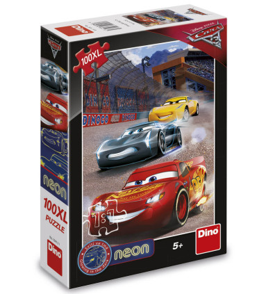 ДЕТСКИ ПЪЗЕЛ CARS 100 XL ЧАСТИ НЕОН - ПЪЗЕЛИ