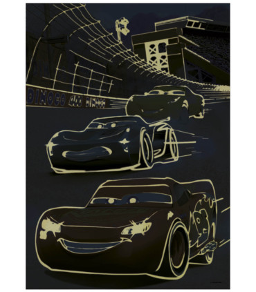 ДЕТСКИ ПЪЗЕЛ CARS 100 XL ЧАСТИ НЕОН - ПЪЗЕЛИ