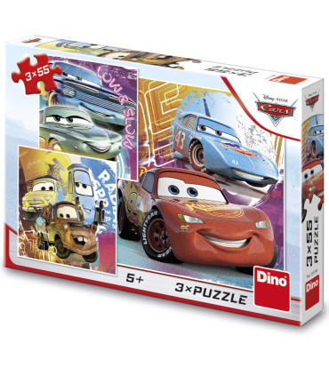 ДЕТСКИ ПЪЗЕЛ CARS 3Х55 ЧАСТИ - ПЪЗЕЛИ И КУБЧЕТА