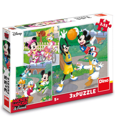 ДЕТСКИ ПЪЗЕЛ MICKEY & MINNIE 3Х55 ЧАСТИ - ПЪЗЕЛИ И КУБЧЕТА