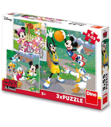 ДЕТСКИ ПЪЗЕЛ MICKEY & MINNIE 3Х55 ЧАСТИ - ПЪЗЕЛИ И КУБЧЕТА