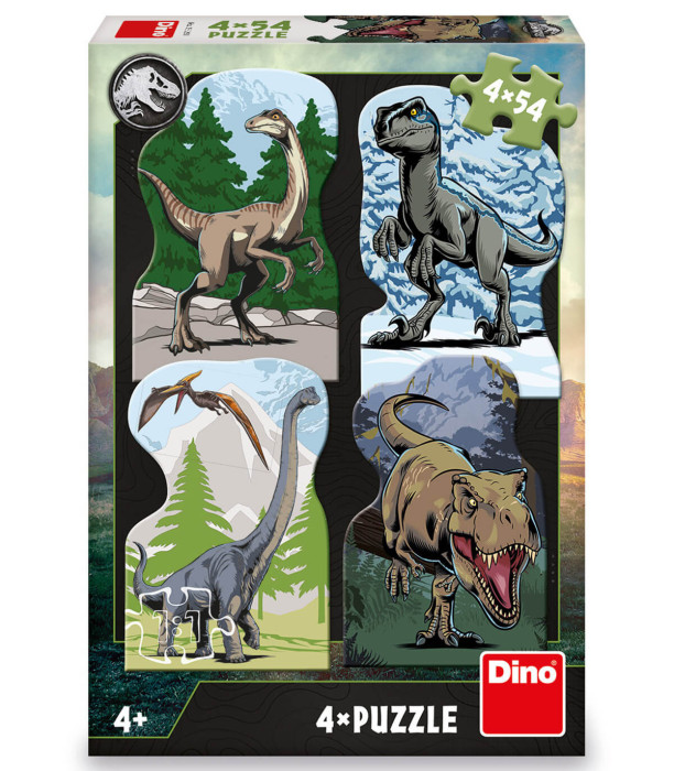 ДЕТСКИ ПЪЗЕЛ JURASSIC WORLD 4Х54 ЧАСТИ - ПЪЗЕЛИ И КУБЧЕТА