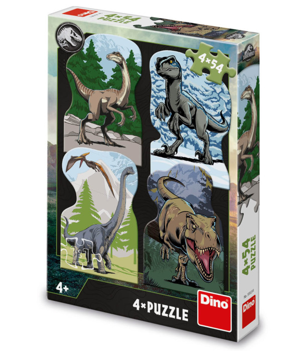 ДЕТСКИ ПЪЗЕЛ JURASSIC WORLD 4Х54 ЧАСТИ - ПЪЗЕЛИ И КУБЧЕТА