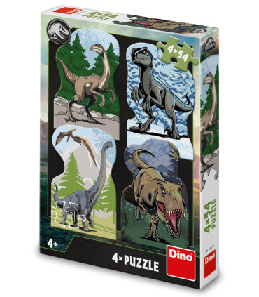 ДЕТСКИ ПЪЗЕЛ JURASSIC WORLD 4Х54 ЧАСТИ - ПЪЗЕЛИ И КУБЧЕТА