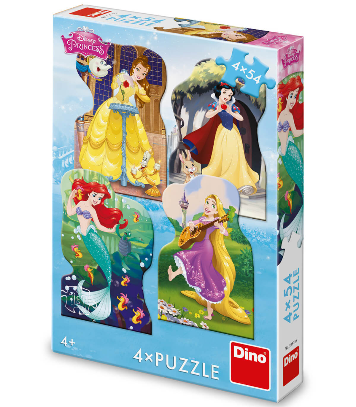 ДЕТСКИ ПЪЗЕЛ DISNEY PRINCESS 4Х54 ЧАСТИ - ПЪЗЕЛИ И КУБЧЕТА