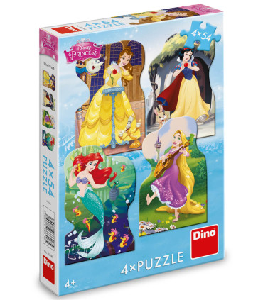 ДЕТСКИ ПЪЗЕЛ DISNEY PRINCESS 4Х54 ЧАСТИ - ПЪЗЕЛИ И КУБЧЕТА