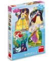 ДЕТСКИ ПЪЗЕЛ DISNEY PRINCESS 4Х54 ЧАСТИ