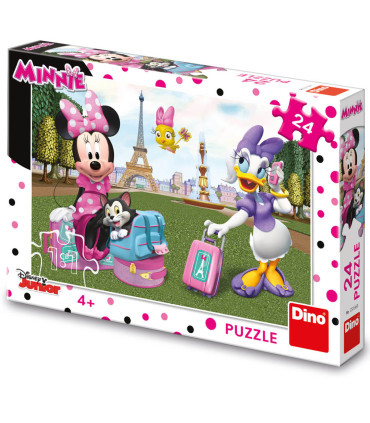 ДЕТСКИ ПЪЗЕЛ MINNIE В ПАРИЖ 24 ЧАСТИ - ПЪЗЕЛИ И КУБЧЕТА