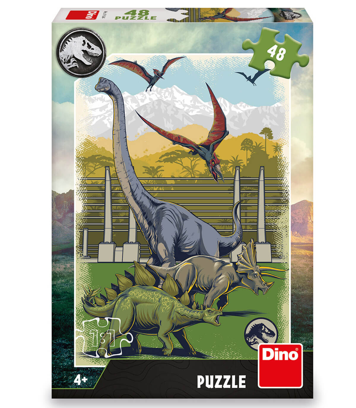 ДЕТСКИ ПЪЗЕЛ JURASSIC WORLD 48 ЧАСТИ - ПЪЗЕЛИ И КУБЧЕТА