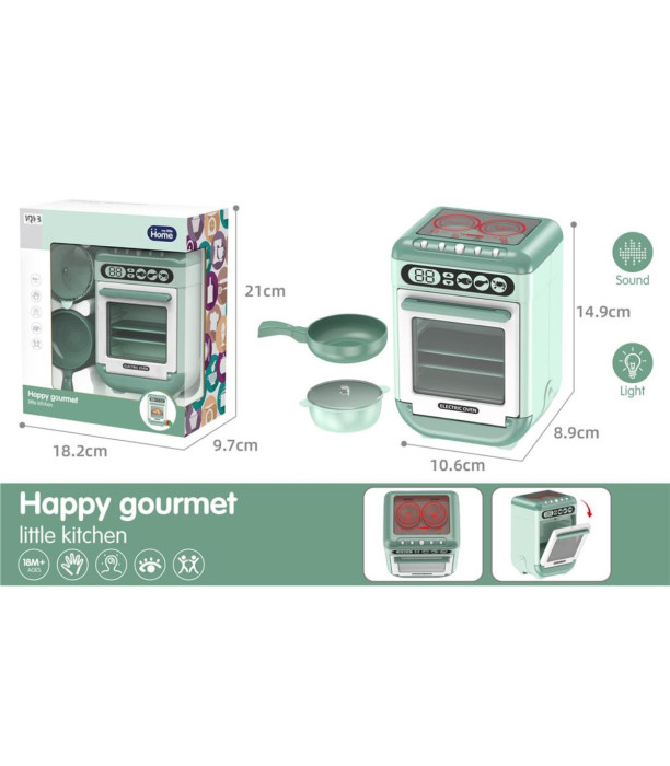 ДЕТСКА ГОТВАРСКА ПЕЧКА С ТЕНДЖЕРА И ТИГАН HAPPY GOURMET - Домакински и кухненски уреди