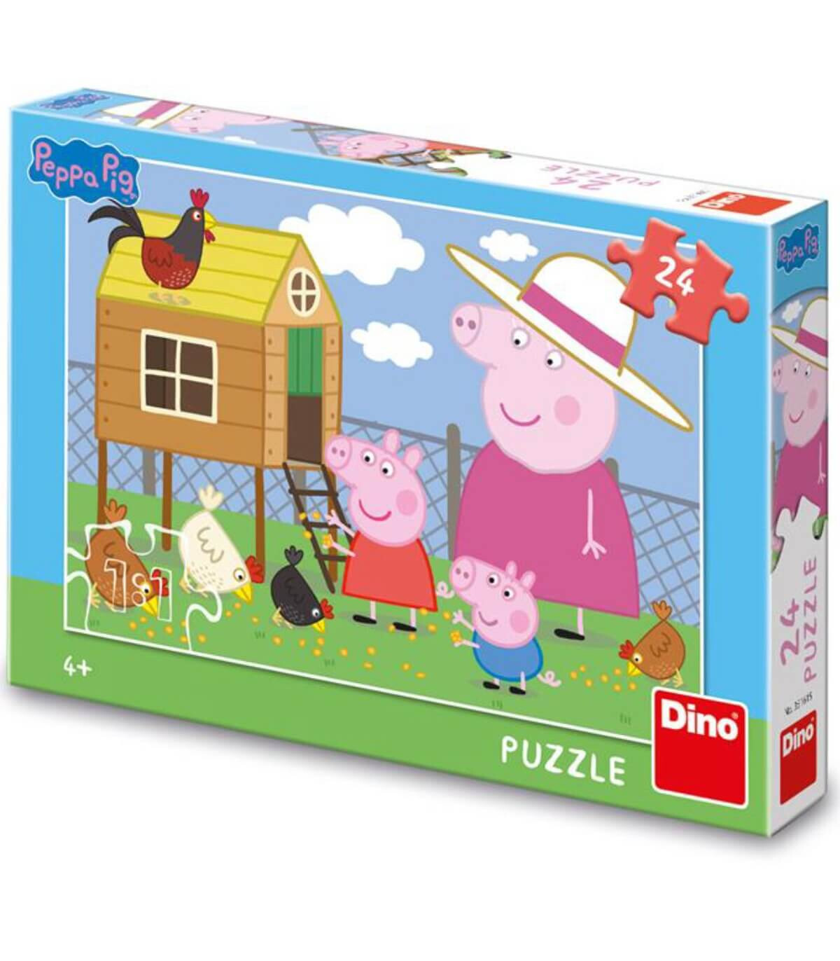 ДЕТСКИ ПЪЗЕЛ PEPPA PIG: ПИЛЕТА 24 ЧАСТИ - ПЪЗЕЛИ И КУБЧЕТА