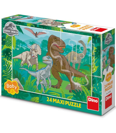 МАКСИ ПЪЗЕЛ JURASSIC WORLD 24 ЧАСТИ - ПЪЗЕЛИ И КУБЧЕТА