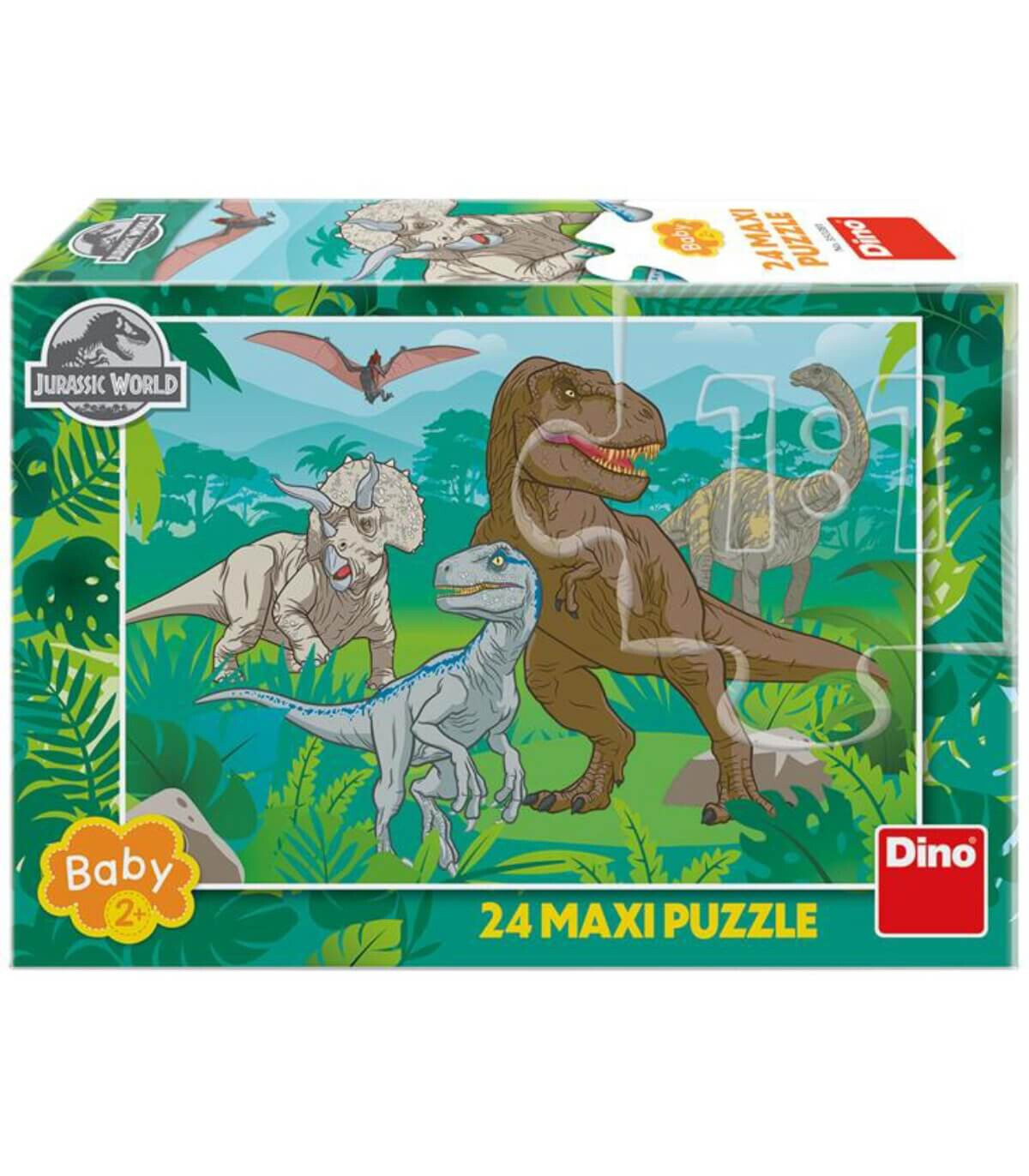 МАКСИ ПЪЗЕЛ JURASSIC WORLD 24 ЧАСТИ - ПЪЗЕЛИ И КУБЧЕТА
