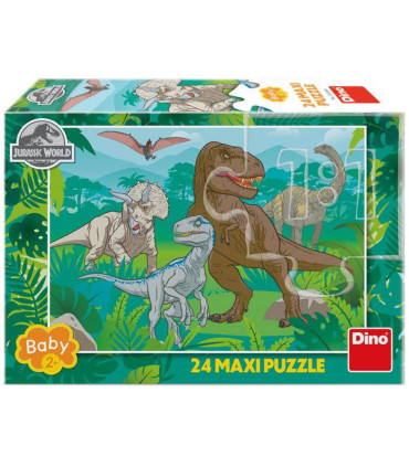 МАКСИ ПЪЗЕЛ JURASSIC WORLD 24 ЧАСТИ - ПЪЗЕЛИ И КУБЧЕТА
