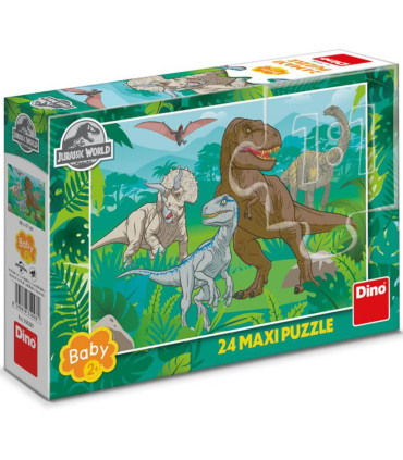 МАКСИ ПЪЗЕЛ JURASSIC WORLD 24 ЧАСТИ - ПЪЗЕЛИ И КУБЧЕТА