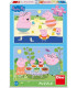 ДЕТСКИ ПЪЗЕЛ PEPPA PIG: НА ПОЧИВКА 2X48 ЧАСТИ - ПЪЗЕЛИ И КУБЧЕТА