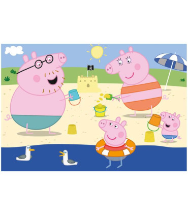 ДЕТСКИ ПЪЗЕЛ PEPPA PIG: НА ПОЧИВКА 2X48 ЧАСТИ - ПЪЗЕЛИ И КУБЧЕТА