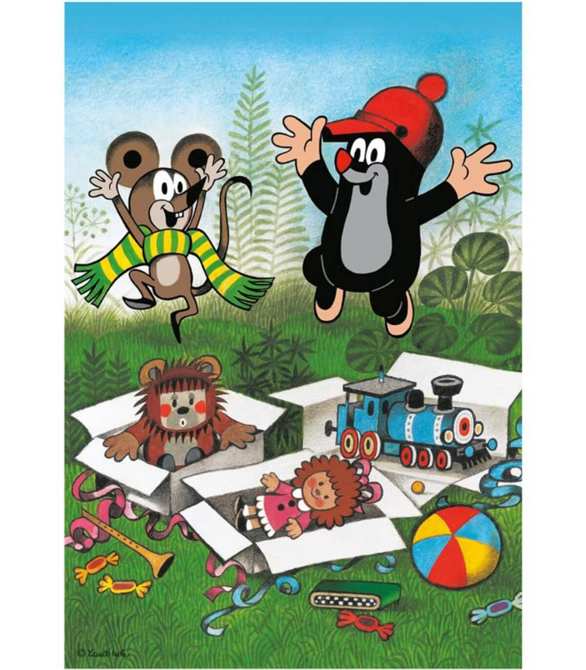 ДЕТСКИ ПЪЗЕЛ THE LITTLE MOLE 2X48 ЧАСТИ - ПЪЗЕЛИ И КУБЧЕТА