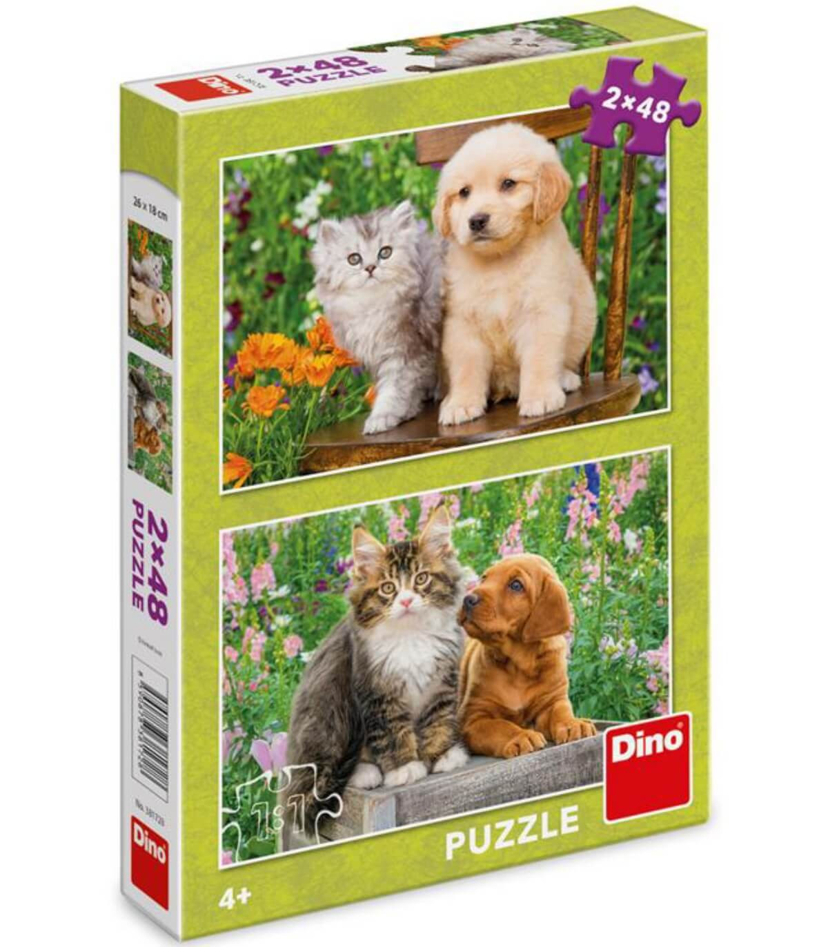 ДЕТСКИ ПЪЗЕЛ КУЧЕ И КОТКА 2X48 ЧАСТИ
