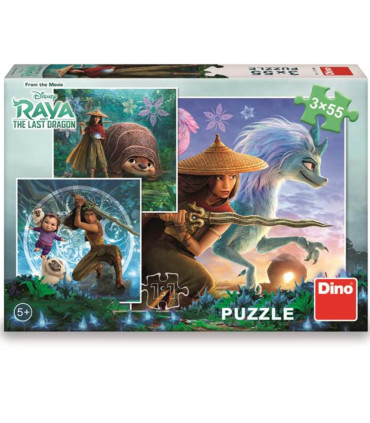 ДЕТСКИ ПЪЗЕЛ RAYA AND THE LAST DRAGON 3X55 ЧАСТИ - ПЪЗЕЛИ И КУБЧЕТА