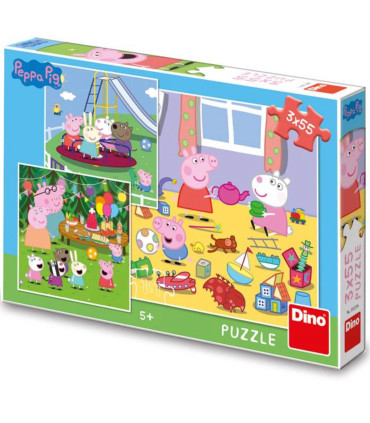 ДЕТСКИ ПЪЗЕЛ PEPPA PIG: ВАКАНЦИЯ 3X55 ЧАСТИ - ПЪЗЕЛИ И КУБЧЕТА