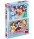 ДЕТСКИ ПЪЗЕЛ DISNEY PRINCESS 2X77 ЧАСТИ - ПЪЗЕЛИ И КУБЧЕТА