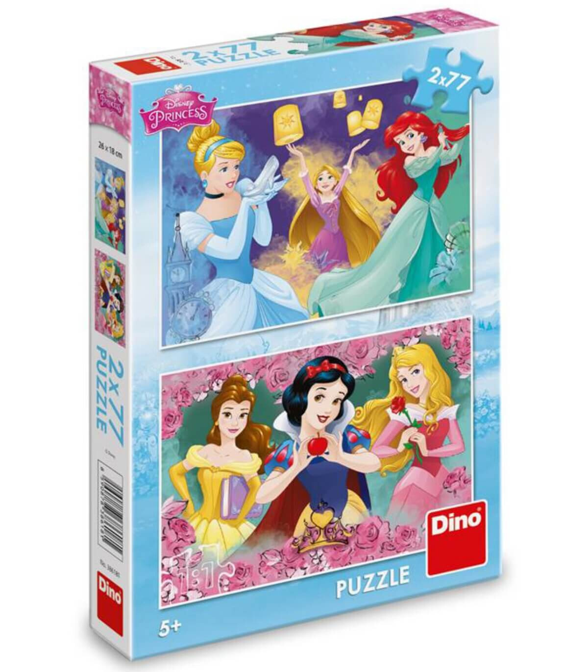 ДЕТСКИ ПЪЗЕЛ DISNEY PRINCESS 2X77 ЧАСТИ - ПЪЗЕЛИ И КУБЧЕТА