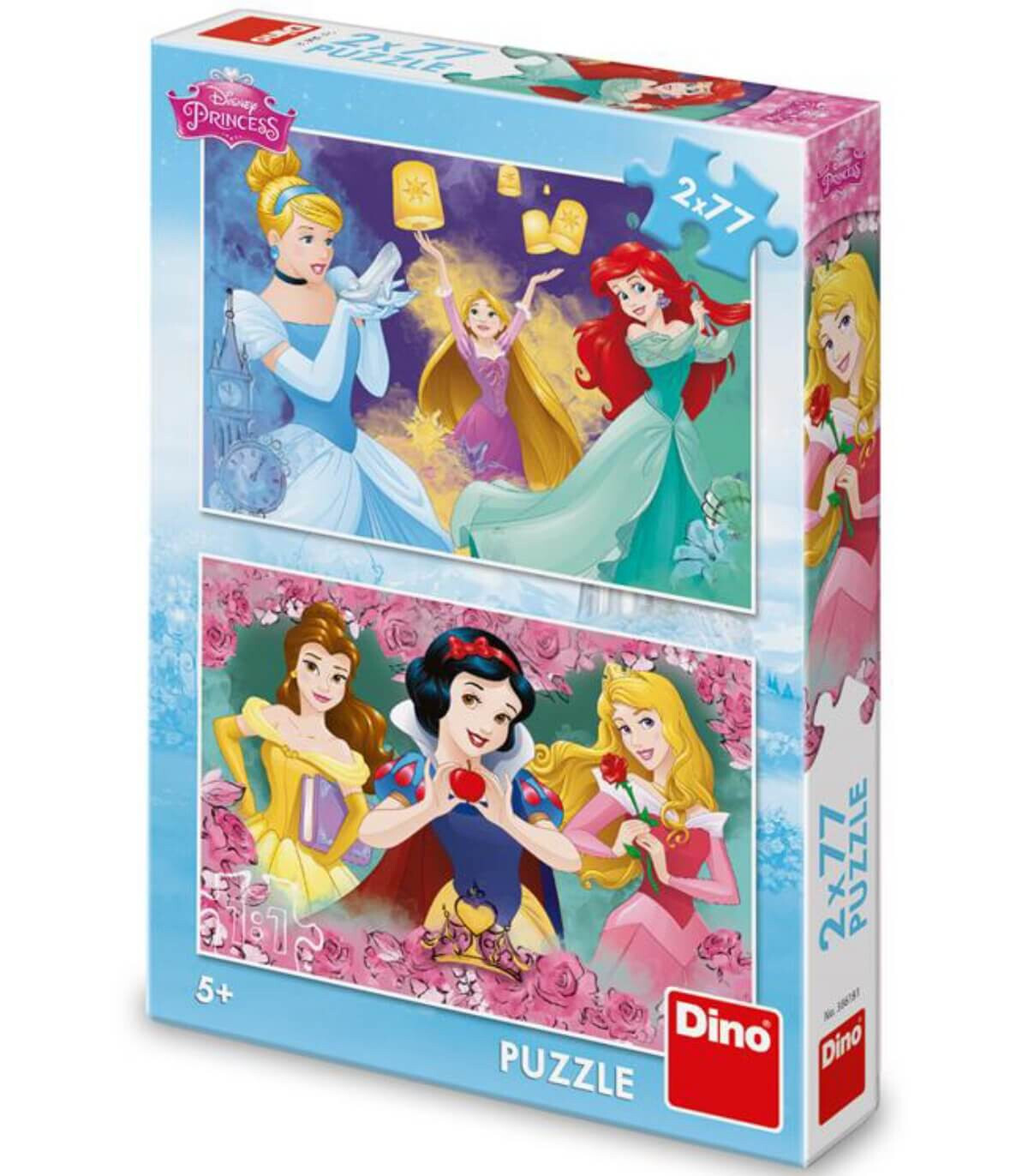 ДЕТСКИ ПЪЗЕЛ DISNEY PRINCESS 2X77 ЧАСТИ - ПЪЗЕЛИ И КУБЧЕТА