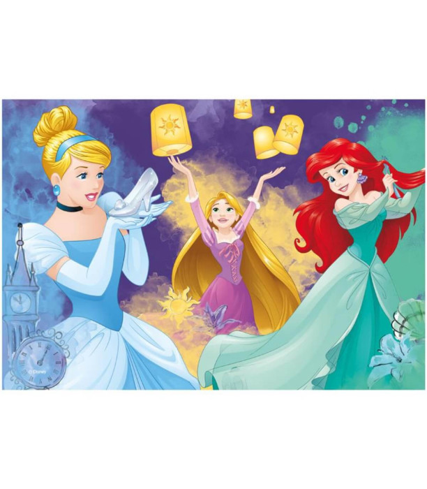 ДЕТСКИ ПЪЗЕЛ DISNEY PRINCESS 2X77 ЧАСТИ - ПЪЗЕЛИ И КУБЧЕТА
