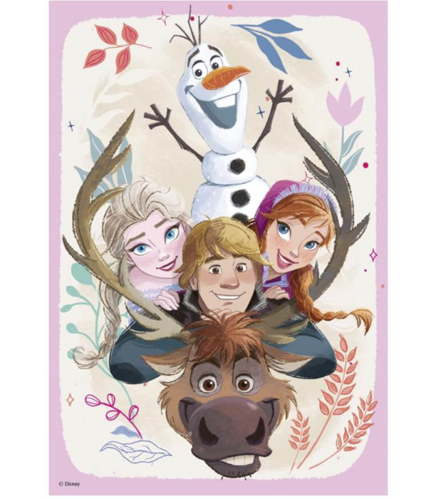 ДЕТСКИ ПЪЗЕЛ FROZEN: ANNA & ELSA 2X77 ЧАСТИ - ПЪЗЕЛИ И КУБЧЕТА
