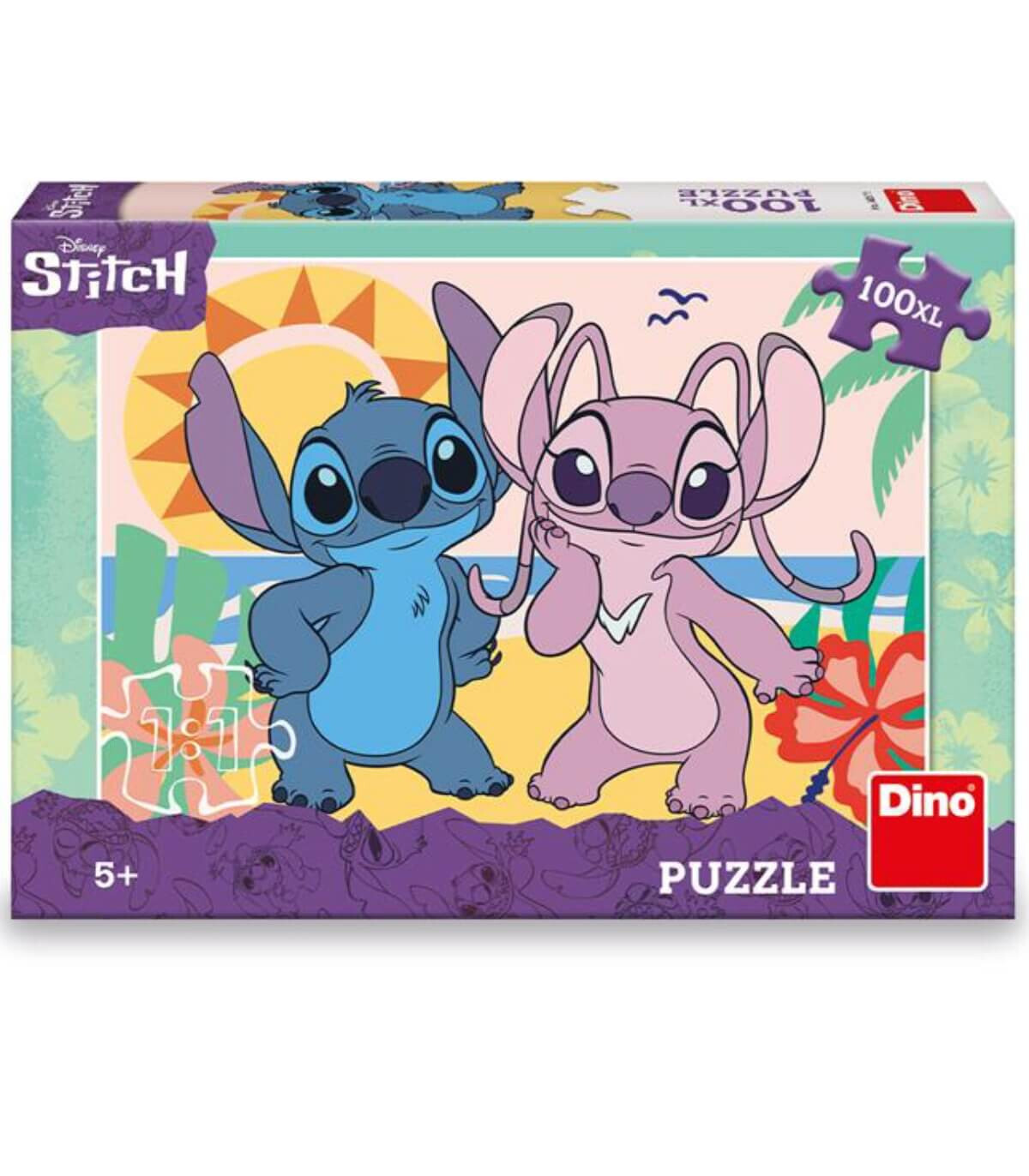ДЕТСКИ ПЪЗЕЛ STITCH: НА ПЛАЖА 100 XL ЧАСТИ - ПЪЗЕЛИ И КУБЧЕТА