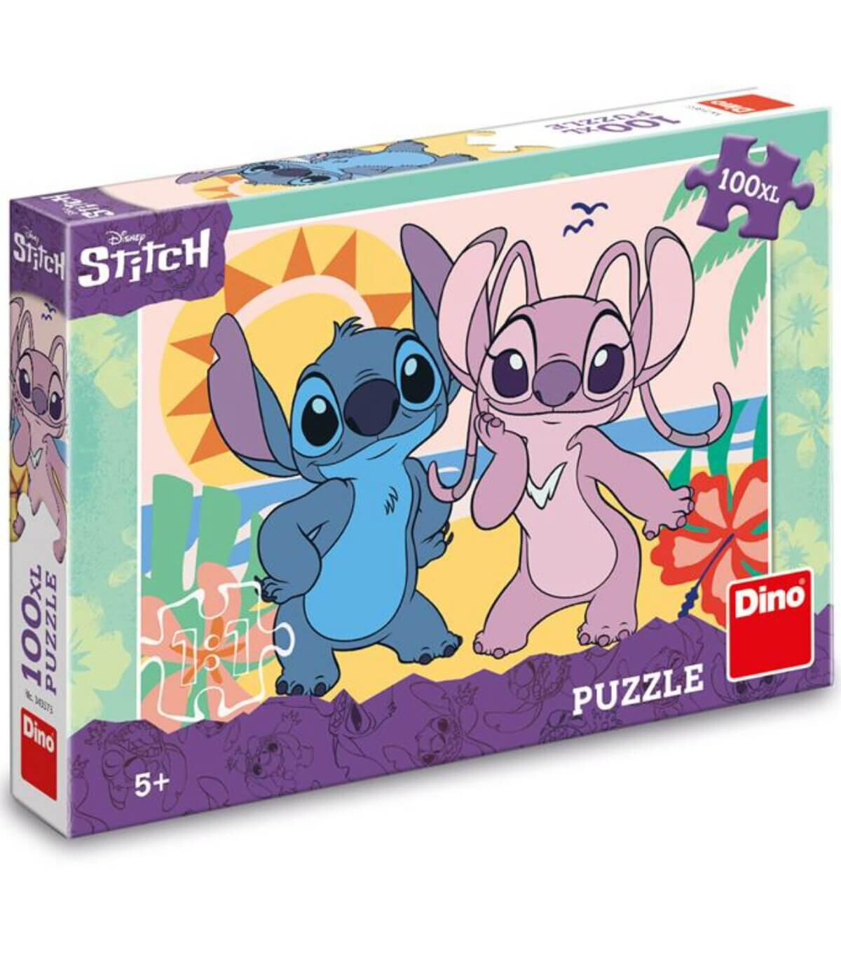 ДЕТСКИ ПЪЗЕЛ STITCH: НА ПЛАЖА 100 XL ЧАСТИ - ПЪЗЕЛИ И КУБЧЕТА