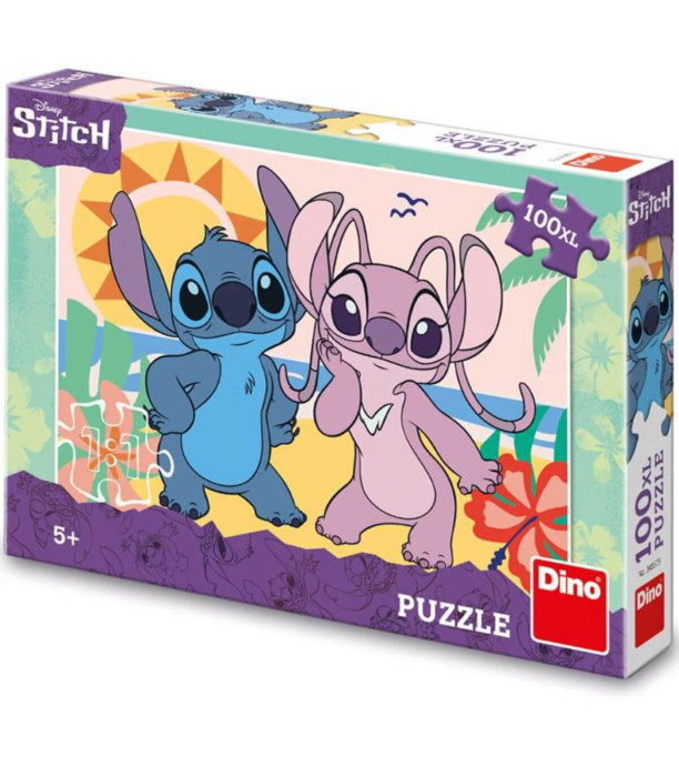 ДЕТСКИ ПЪЗЕЛ STITCH: НА ПЛАЖА 100 XL ЧАСТИ - ПЪЗЕЛИ И КУБЧЕТА