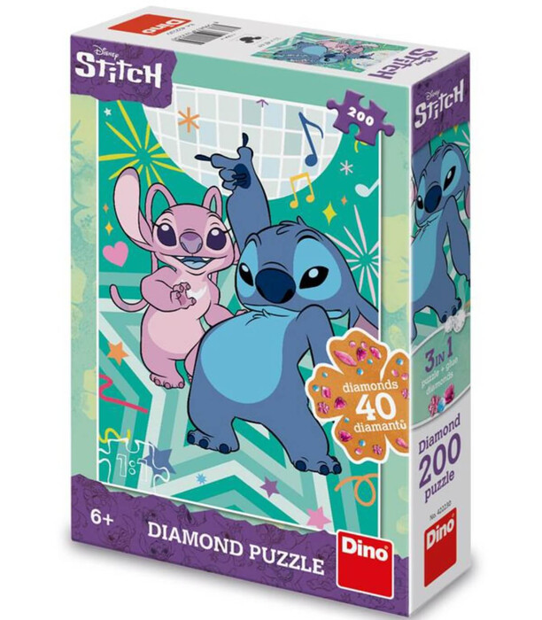 ДЕТСКИ ПЪЗЕЛ STITCH 200 ЧАСТИ ДИАМАНТ - ПЪЗЕЛИ И КУБЧЕТА