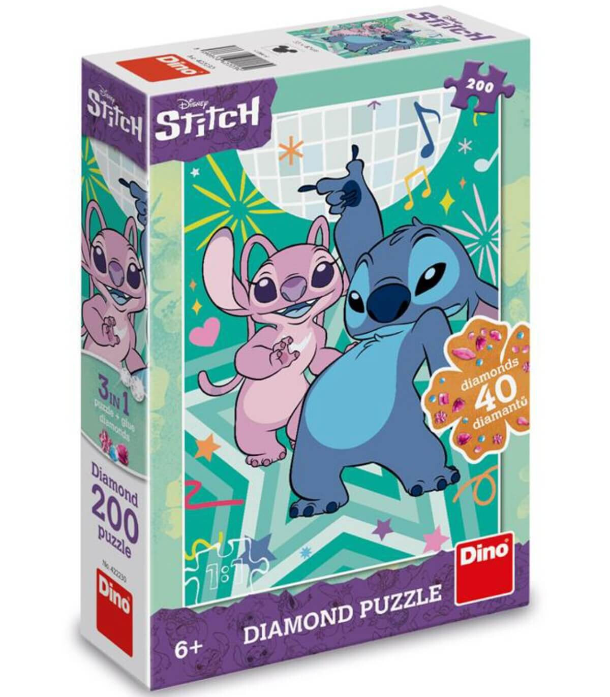 ДЕТСКИ ПЪЗЕЛ STITCH 200 ЧАСТИ ДИАМАНТ - ПЪЗЕЛИ И КУБЧЕТА