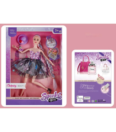 КУКЛА С КЪСА РОКЛЯ SPARKLE GIRL - КУКЛИ И РУСАЛКИ