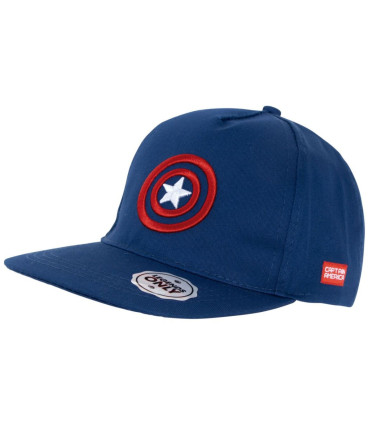 ЮНОШЕСКА ШАПКА С КОЗИРКА И БРОДЕРИЯ CAPTAIN AMERICA 56/58 - ДЕТСКИ ШАПКИ