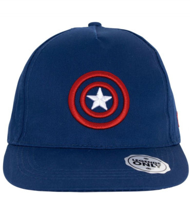 ЮНОШЕСКА ШАПКА С КОЗИРКА И БРОДЕРИЯ CAPTAIN AMERICA 56/58 - ДЕТСКИ ШАПКИ