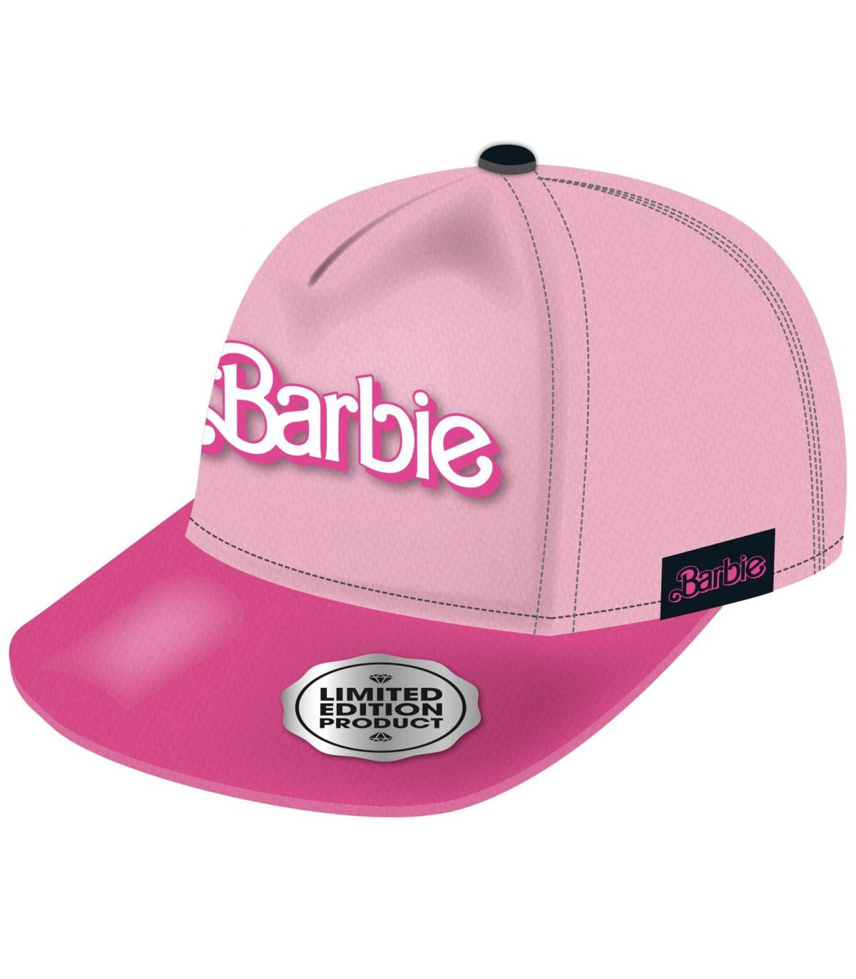 ЮНОШЕСКА ШАПКА С КОЗИРКА И БРОДЕРИЯ BARBIE 56/58 - ДЕТСКИ ШАПКИ