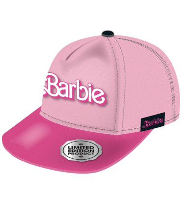 ЮНОШЕСКА ШАПКА С КОЗИРКА И БРОДЕРИЯ BARBIE 56/58 - ДЕТСКИ ШАПКИ