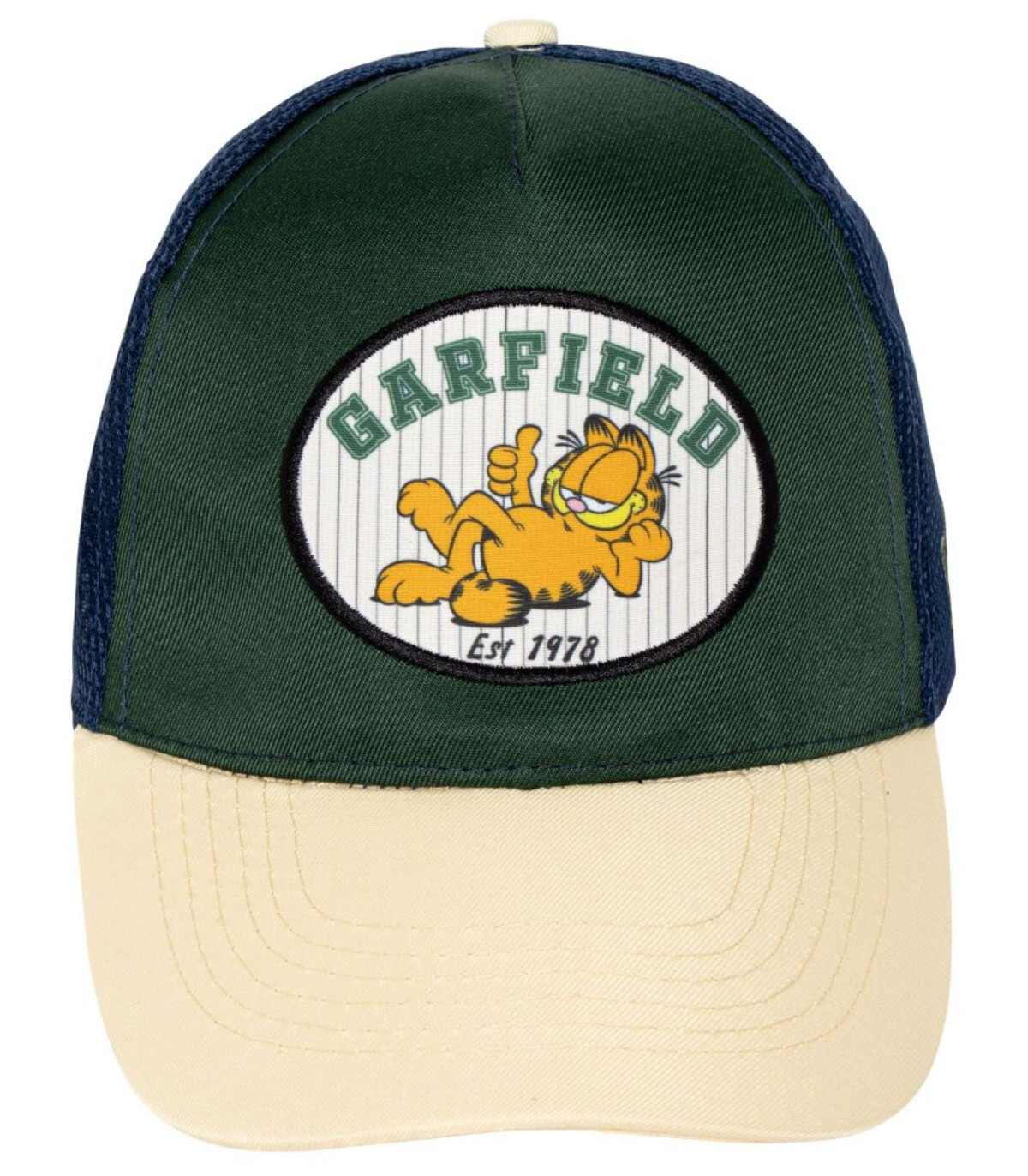 ЮНОШЕСКА ШАПКА С КОЗИРКА И МРЕЖА GARFIELD 56/58 - ДЕТСКИ ШАПКИ