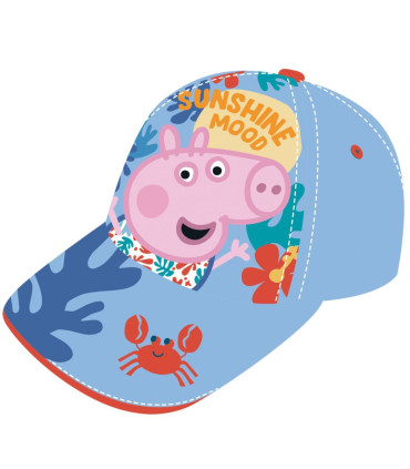 ДЕТСКА ШАПКА С КОЗИРКА PEPPA PIG - GEORGE 2 ЦВЯТА 48/51 - ДЕТСКИ ШАПКИ