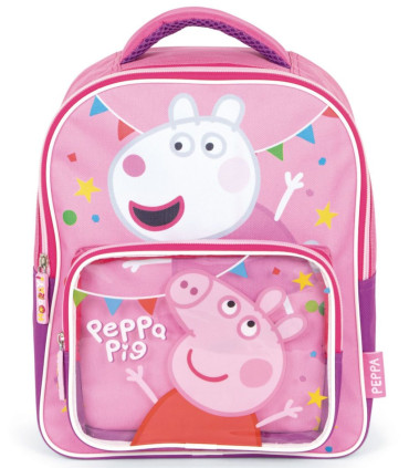 ДЕТСКА РАНИЦА С ПРЕДЕН ДЖОБ PEPPA PIG 33*26*14 - ДЕТСКИ РАНИЦИ