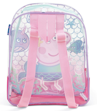 ДЕТСКА ПЛАЖНА РАНИЦА ПРОЗРАЧНА PEPPA PIG 32*25*23 - ДЕТСКИ РАНИЦИ