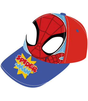 ДЕТСКА ШАПКА С КОЗИРКА SPIDER-MAN 2 ЦВЯТА 48/51 - ДЕТСКИ ШАПКИ