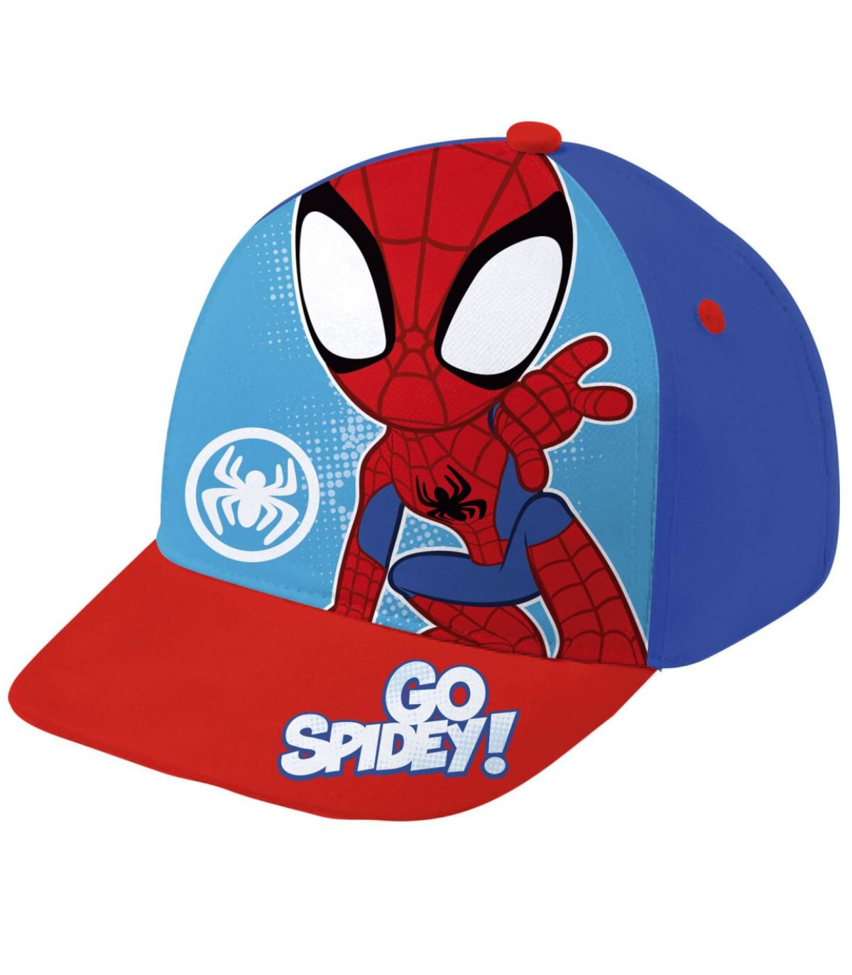 БЕБЕШКА ШАПКА С КОЗИРКА SPIDER-MAN 2 ЦВЯТА 44/46 - ДЕТСКИ ШАПКИ